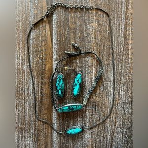 Kendra Scott Necklace, bracelet and earrings